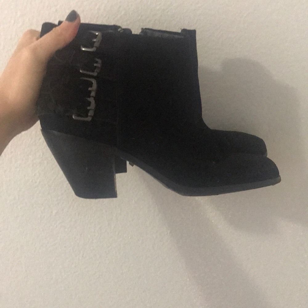 Sam Edelman black suede booties